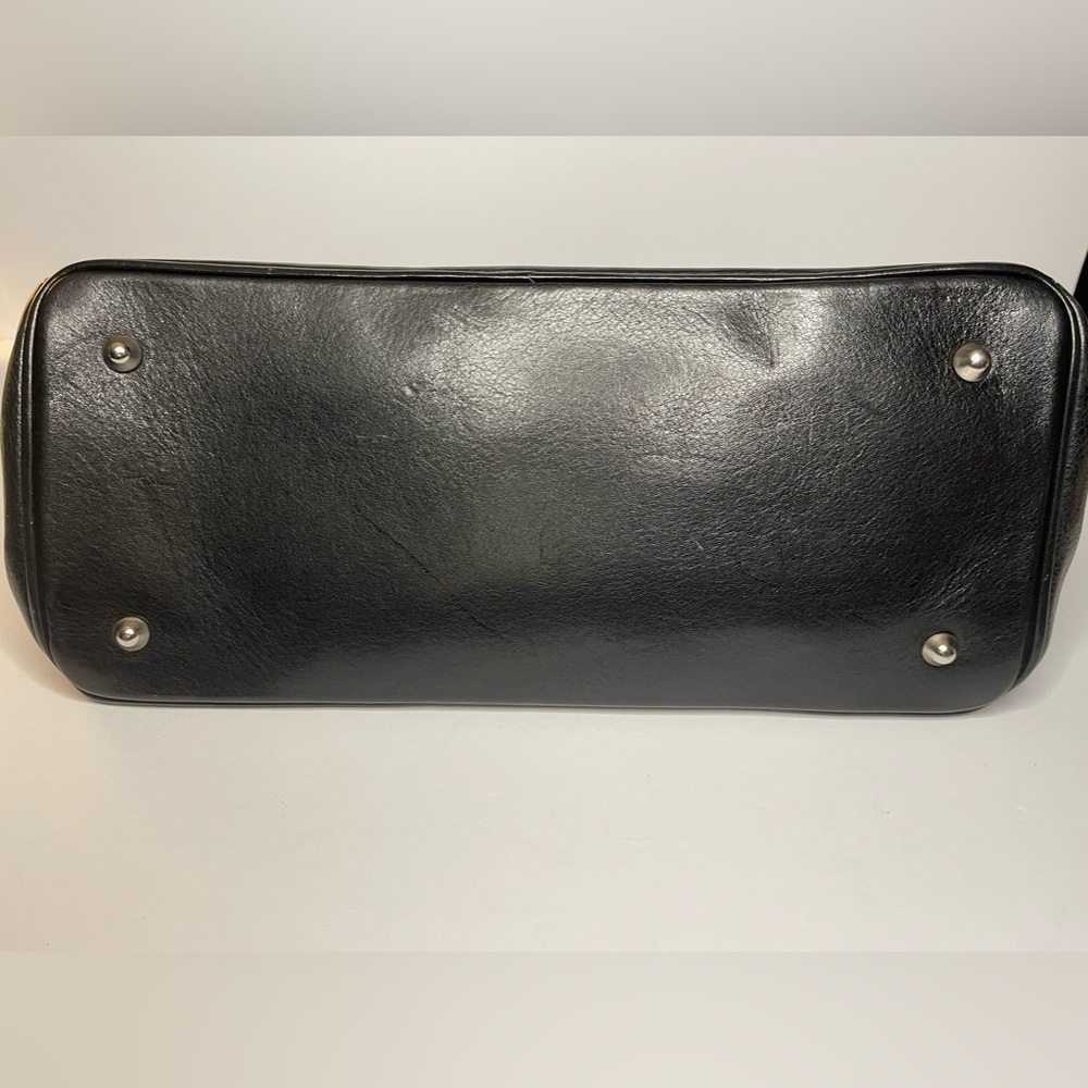 90s Vintage Florence Moon Leather Side-snap Satchel | Made in Italy - Picture 14 of 14